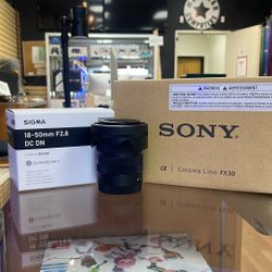 Sony FX30 With Sigma 18-50mm F2.8