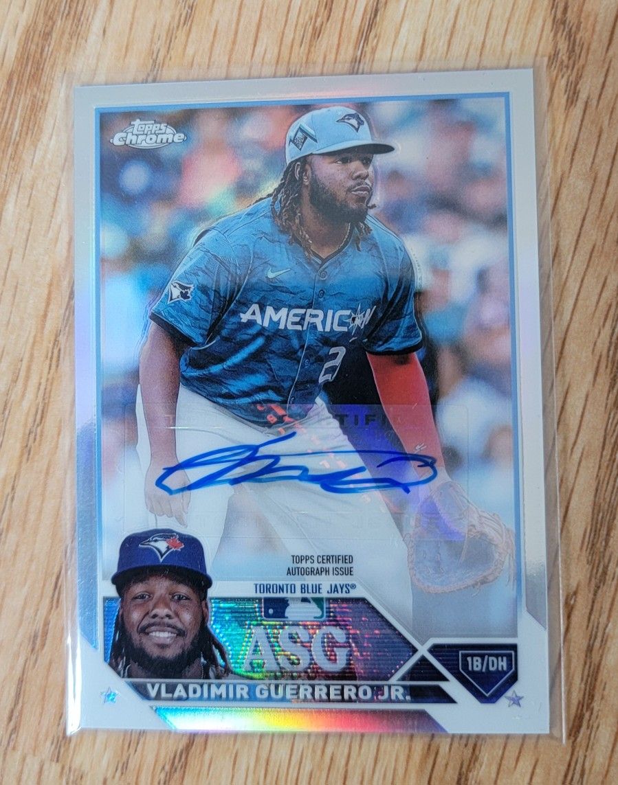 VLADIMIR GUERRERO JR 2023 TOPPS CHROME ALL STAR GAME AUTO