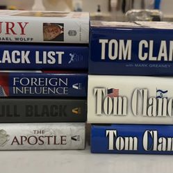 Brad Thor And Tom Clancy Hardcovers