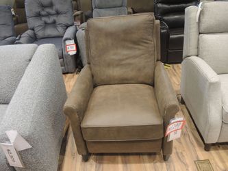 Leather Power Recliner — Hi Rock Home (Distressed Brown)