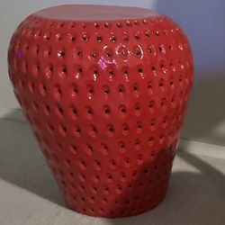 Strawberry Stool Or End Table 