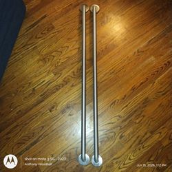(2) 48" Stainless Steel Safety Grab Gails