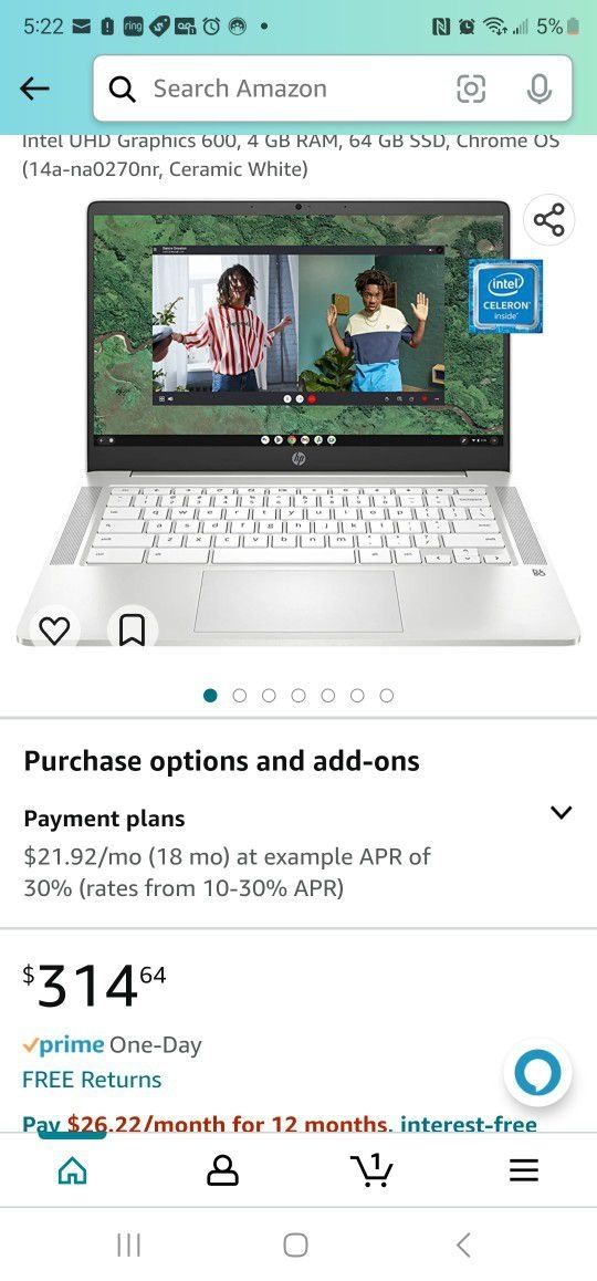 New Hp 14 In Chromebook 