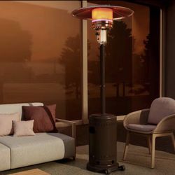 48000 BTU Commercial Propane Bronze Outdoor Heater with Cover.   Retail price $206 our price $100    PamaPic Model # PH-LZ-WH1  L-4566