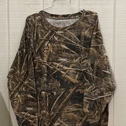 Magellan Outdoors Shirt Mens 2XL Camouflage Camo Long Sleeve Real Tree Hunt Gear