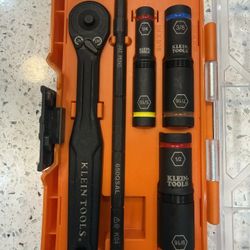 Klein Tools KNECT Essential Deep-Well Heavy-Duty Flip Socket Set, SAE 7-Piece