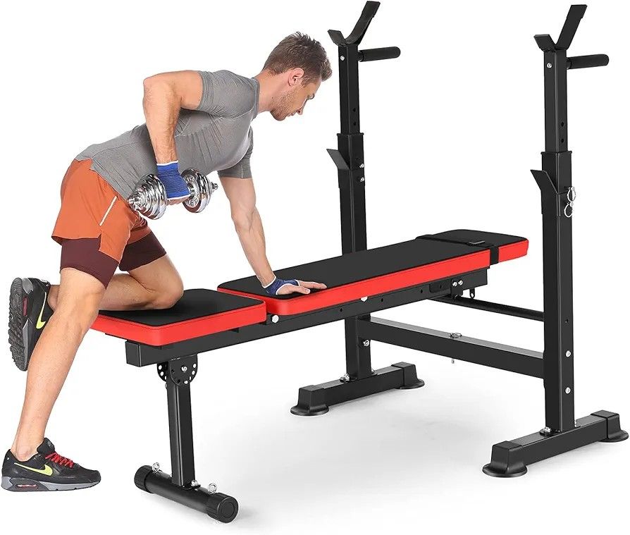 Adjustable Folding Weight Bench,Strength Training Bench for Full Body Workout