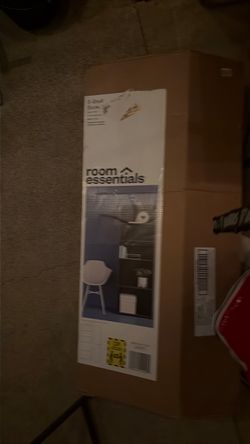 Room essentials white book shelf