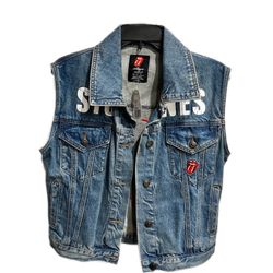 Rolling Stones Sleeveless Denim Jacket (New)