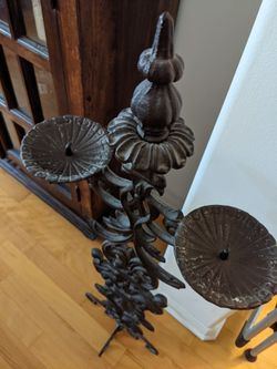 Rought Iron Candle Stand