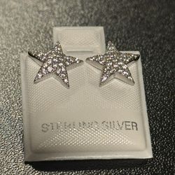 925 Sterling Silver Star Earrings