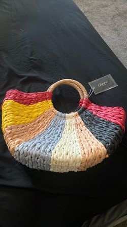 Crossi Multicolor Woven Tote Bag