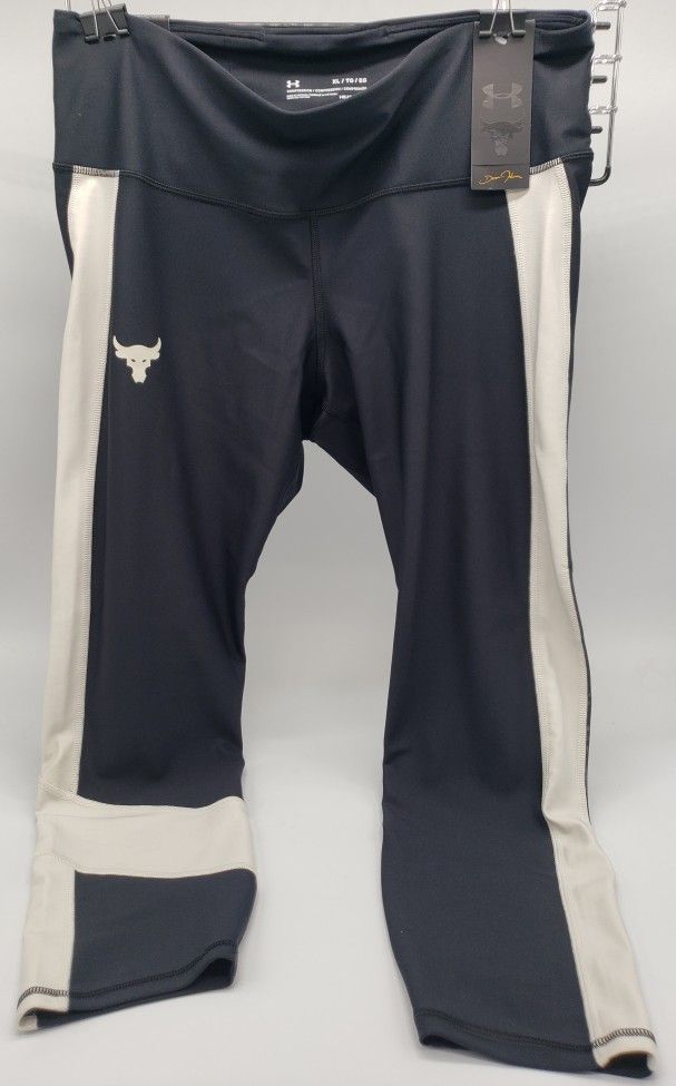 New- Under Armour Women's Project Rock Ankle Leggings
. Size XL