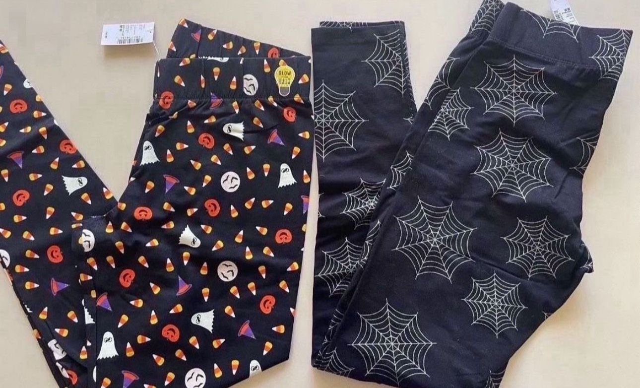 New Halloween Leggings , Size M Halloween π $15 for both