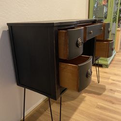 RE-IMAGINED ANTIQUE CABINET/CONSOLE