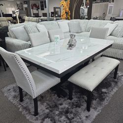 🍀🍀 Dining Room Set 6-Pcs 