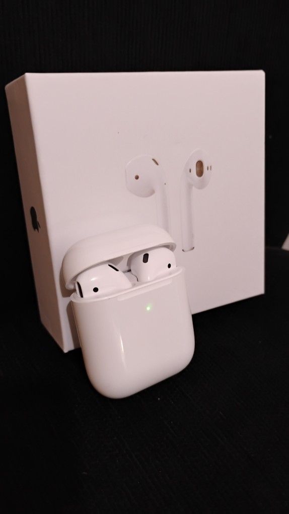 Open Box New AirPods 2nd Generation AirPods Bluetooth Wireless Earbuds