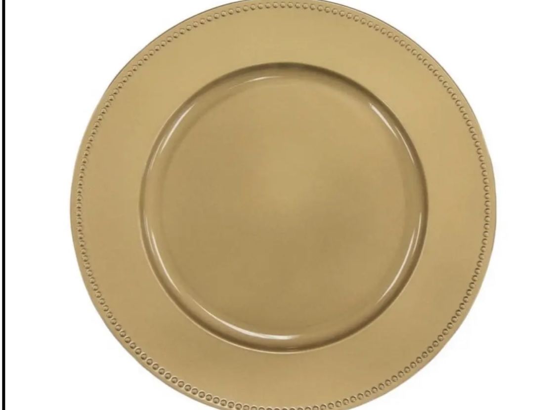 Gold Charger Plates For rent