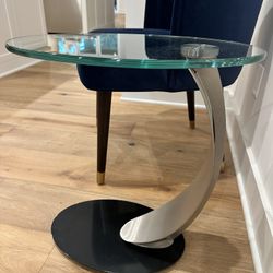 Glass Top Side Table