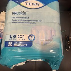New Package of TENA ProSkin Incontinence Briefs, Size Large