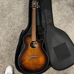 Ibanez AEG70 Acoustic Electric Guitar w/ Case, Capo & Strap – Excellent Condition