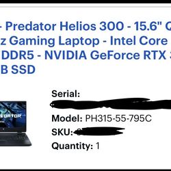 Gaming laptop
