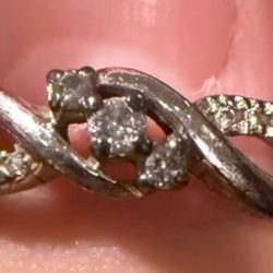 1/7 Ct Tw Diamond Ring In Sterling Silver
