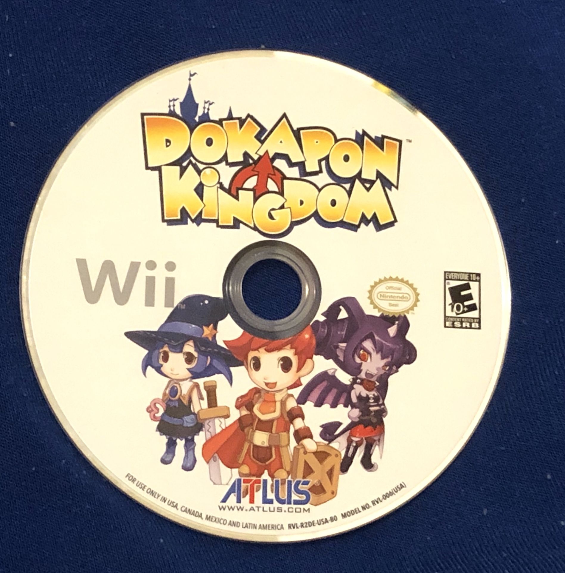 Dokapon Kingdom Nintendo Wii Rare Disc only