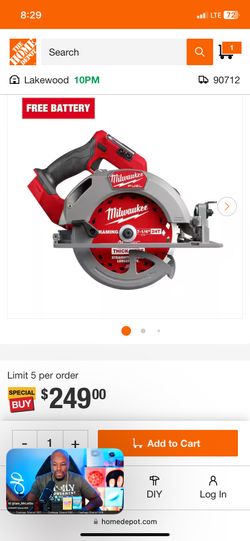 Milwaukee circular saw (165mm)6-1/2”