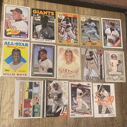 Willie Mays Baseball Card Lot
