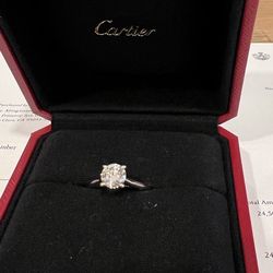 Was 24,500$  Cartier 1.09C.Brand new Cartier diamond ring with guarantee card