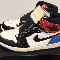 Size 13 Jordan 1 Retro High Fragment x Union LA Varsity Red Sport Royal