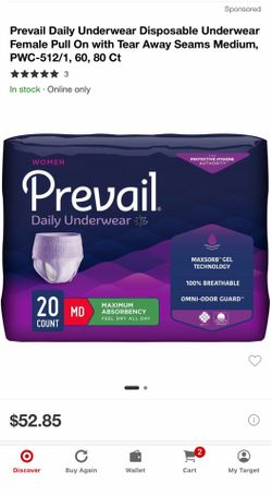 Prevail disposable briefs