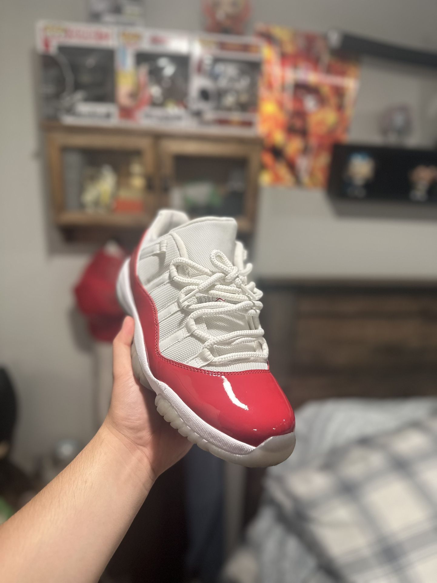 Cherry Jordan 11 Low Top