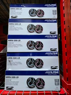 Alpine MRN-S88-LB Marine Speakers with LED