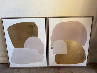 Set of 2 Abstract Framed Wall Art