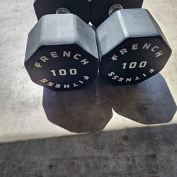 100lb Set Of Dumbbells New $200