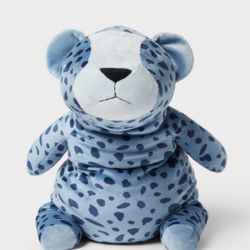 Cheetah Weighted Plush Kids’ Throw Pillow Blue - Pillowfort