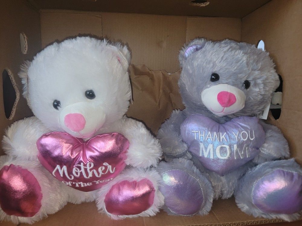 .🙂MOTHERS DAY BEARS. BEARS ARE 1 FOOT TALL SITTING DOWN. PRICE PER BEAR