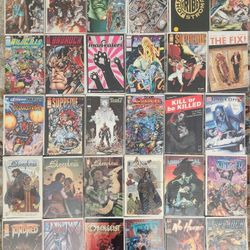 Box Full Of Image Comics. 61 Image Comic Books