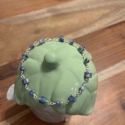 Silver Sodalite Bracelet