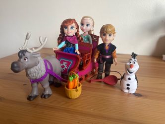 Disney Frozen Sleigh Adventure Set with Anna, Elsa, Kristoff, Olaf, and Sven