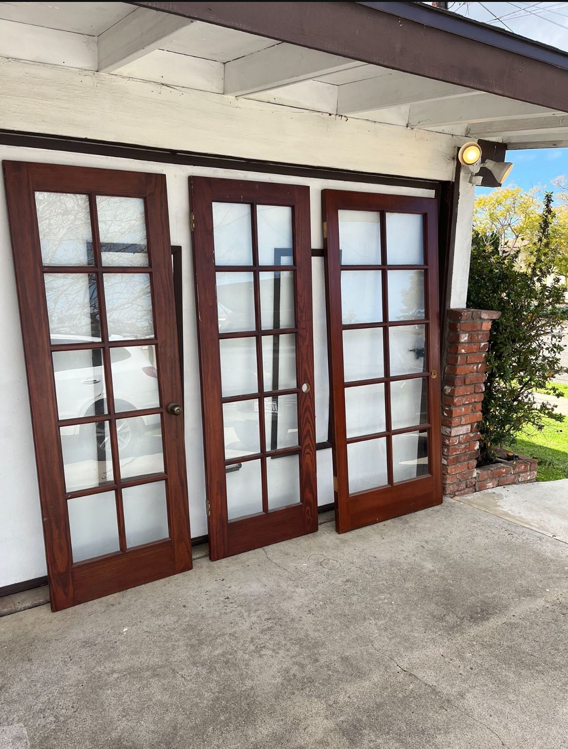 3 Wood Door Panels - Glass Interior Doors 