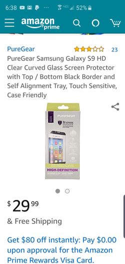 Samsung S9 Pure Gear Tempered Screen Protector