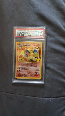 Pokemon  Card Charizard  25th Celebrations PSA 8