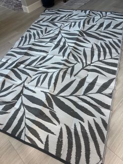 OLANLY Outdoor Rug 6x9 ft Waterproof Reversible Leaf Mat patio/deck/RV/indoor or outdoor use