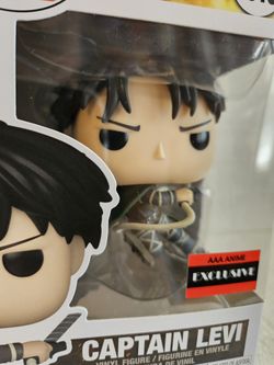 Funko Pop Attack On Titan Captain Levi Ackerman (Final Season) Figure (AAA  Anime Exclusive)