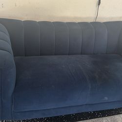 Blue  Velvet Sofa