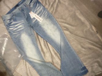 Purple jeans