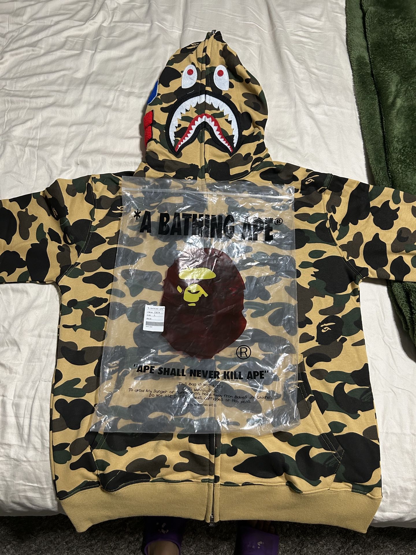 Bape Hoodie Large New